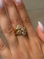 Duo Pear Ring