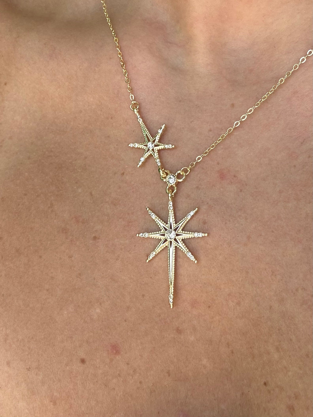 Duo Star Necklace