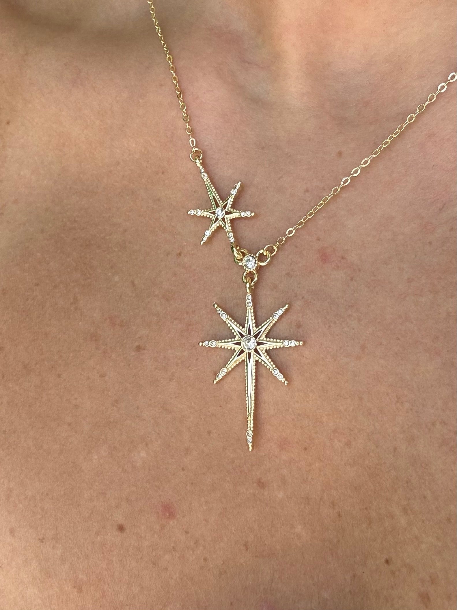 Duo Star Necklace