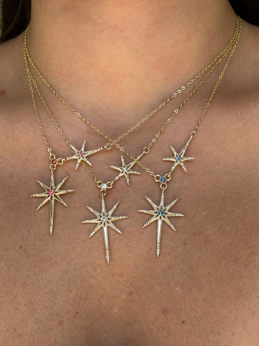 Duo Star Necklace