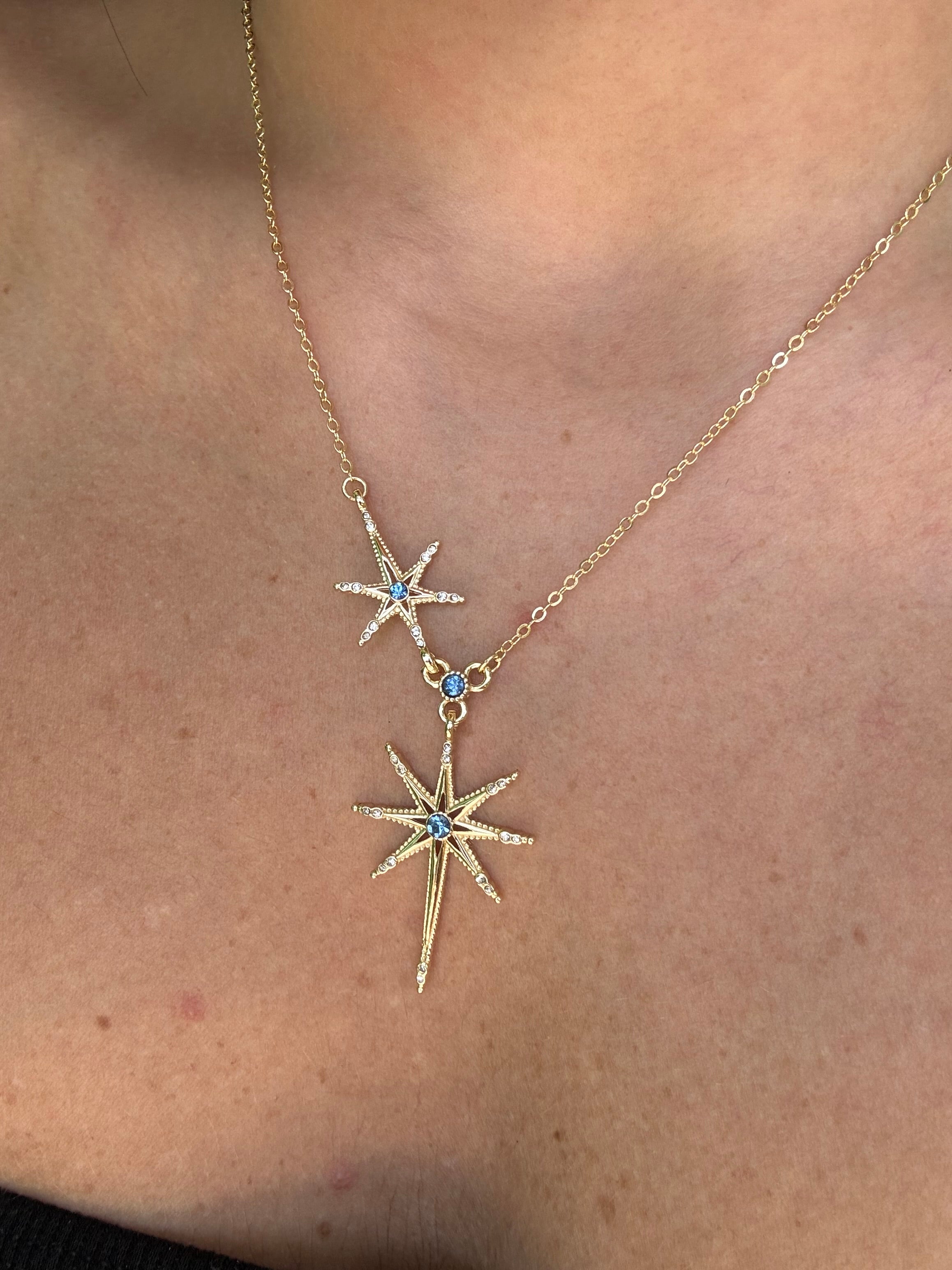 Duo Star Necklace