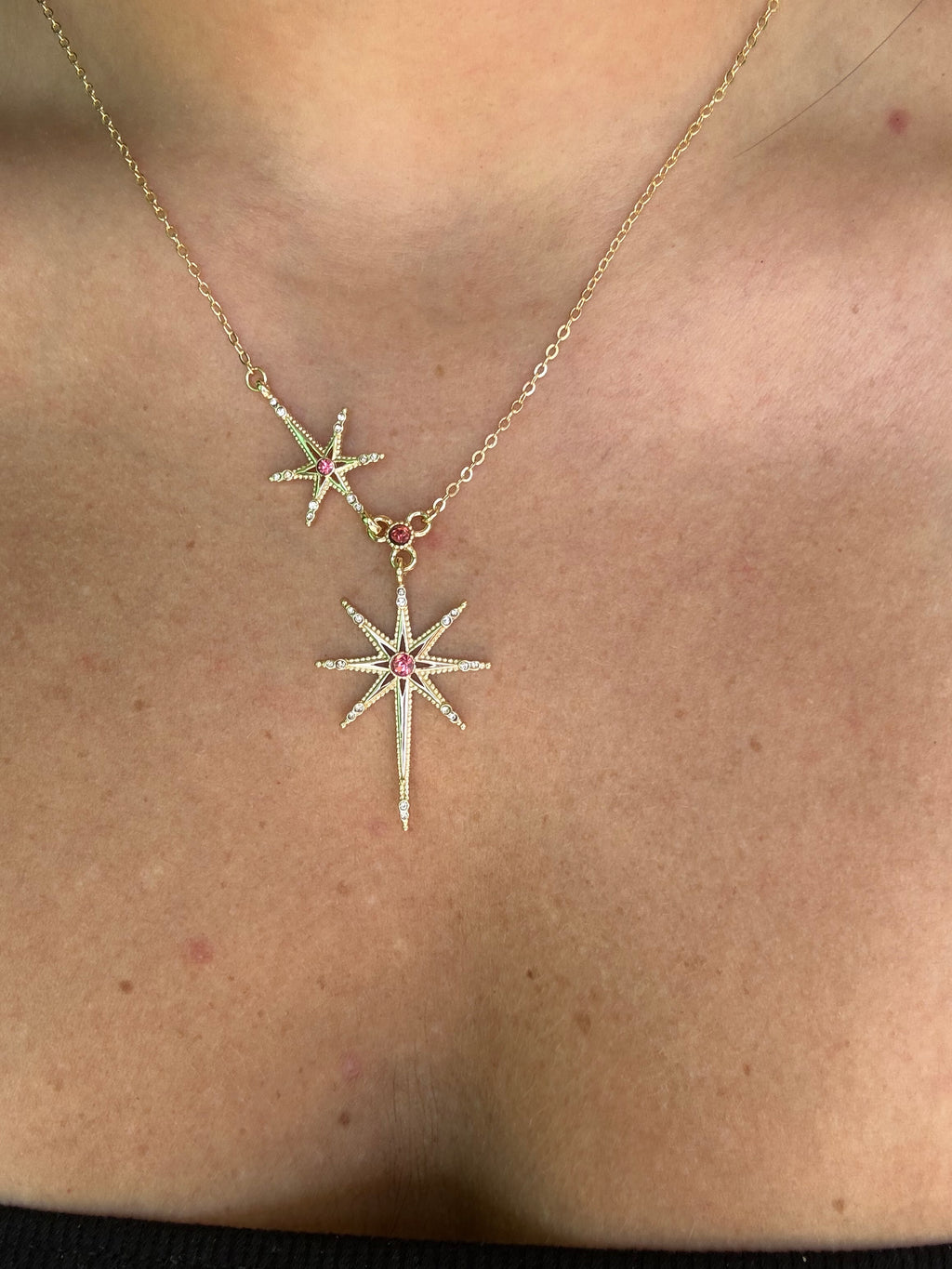 Duo Star Necklace